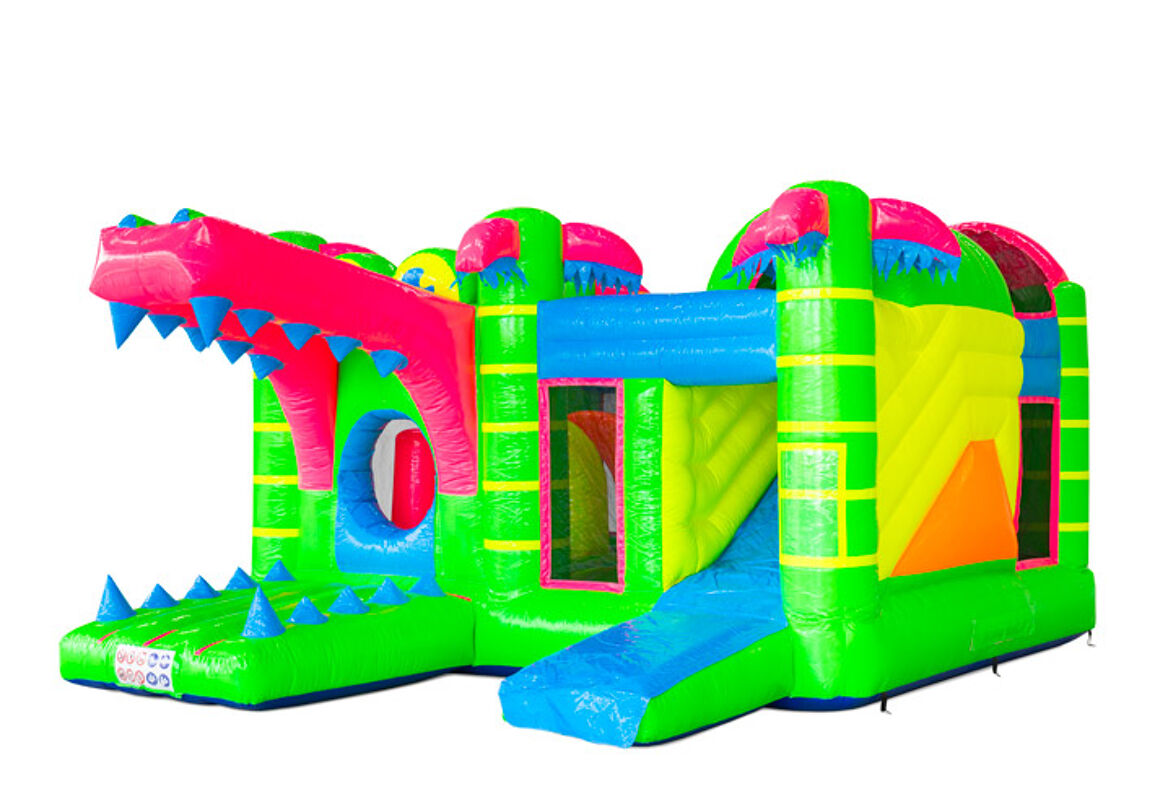 Multiplay Krokodil Neon Hüpfburg – Bild 2